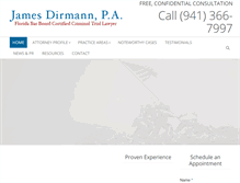 Tablet Screenshot of dirmannlaw.com